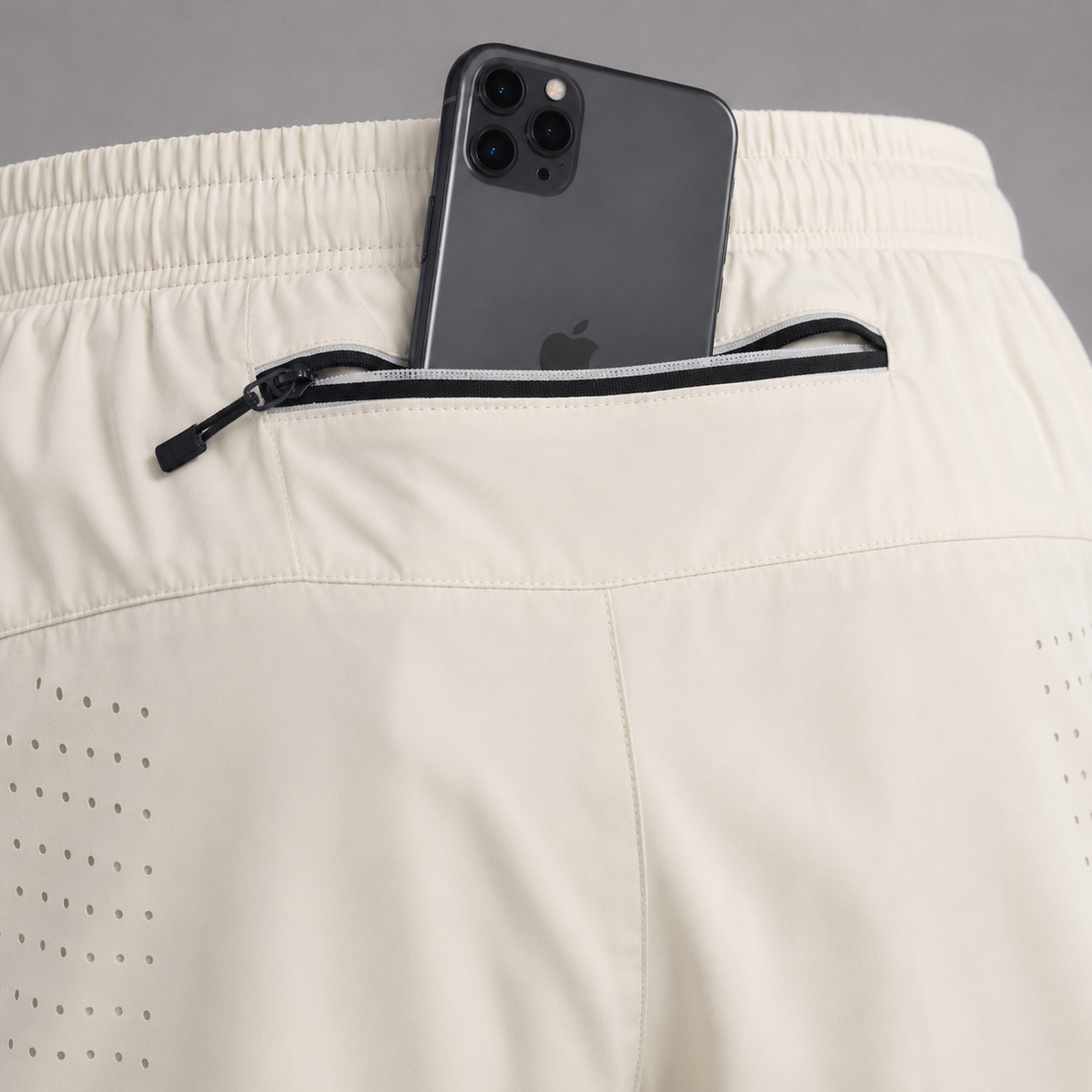 Zipped pocket