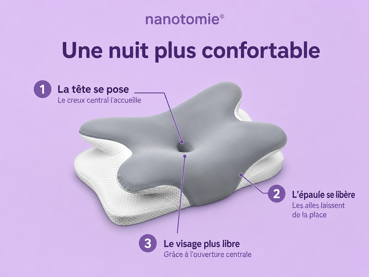 Bénéfices de l’oreiller nanotomie®