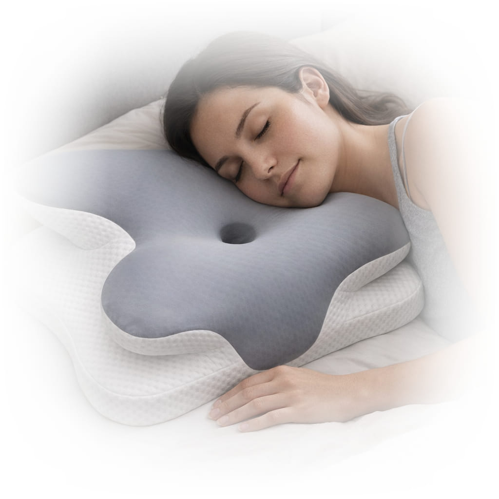 Maman allongée, dos et nuque sollicités pendant le sommeil